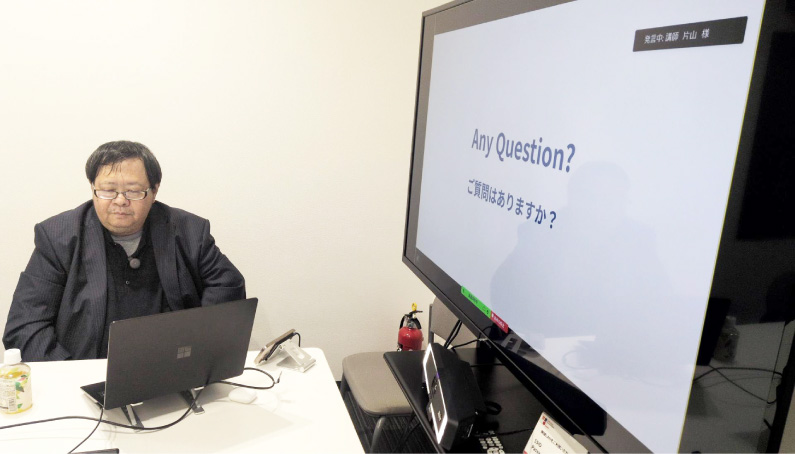 写真04: 【SAJ主催】AIセキュリティセミナー「ランサムウェア攻撃の時系列から読み解く、企業が取るべき次の一手」に当社セキュリティスペシャリストの片山が登壇。